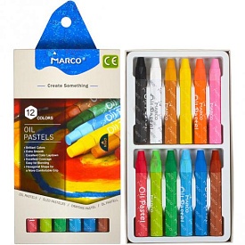 Пастель масляна 12 кольорів,Create Something,4800OP-12CB,ТМ"Marco" - 1 - smarttoys.com.ua