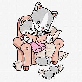 Набір для розпису по номерах для дітей "Казки на ніч" 25x25см - 1 - smarttoys.com.ua