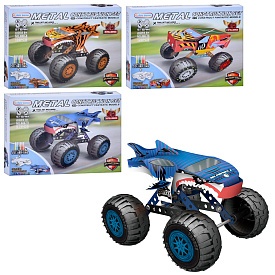 Конструктор 868-8-10-11 машина,мет.+пласт.,корпус-картон/розмальов.,фломаст.6шт,від97дет.,3види,кор. - 1 - smarttoys.com.ua