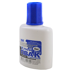 Клей ПВА,   40 мл, з пензликом, КіП - 1 - smarttoys.com.ua