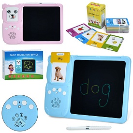 Гра KS666-28 LCD планшет, 7,5 дюйм, акум., ігр.поле,картки,USB,2 кольори,муз.(англ.),кор,26-19-5,5см - 1 - smarttoys.com.ua