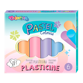 Пластилін 6 кольорів PASTEL COLORINO /6/ - 1 - smarttoys.com.ua