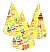 Ковпак святковий 15 см, "Happy Birthday" упаковка 20 шт - 1 - smarttoys.com.ua