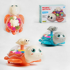 Гра музична 49033 (96) "W Toys", "Черепашка", світло, звук, прозорий корпус, рухливі шестерні, колесо вільного ходу, УКРАЇНСЬКЕ ОЗВУЧУВАННЯ - 1 - smarttoys.com.ua