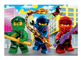 Пазл "Ніндзяго" 140 ел.  - 1 - smarttoys.com.ua