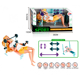 Лялька йогиня з набором для тренування , розмір 29 см - 1 - smarttoys.com.ua