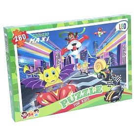 Пазли 20165, 260 ел. (12 шт.) Лео, "Веселі чудики", в кор-ці 28-19,5-3,8см - 1 - smarttoys.com.ua
