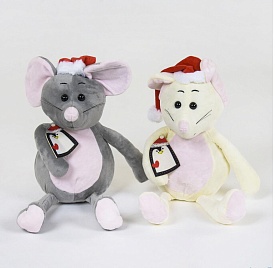 М'яка іграшка Мишка С 38989 (96) ЦІНА ЗА 1 штука, 28 см, 2 кольори - 1 - smarttoys.com.ua