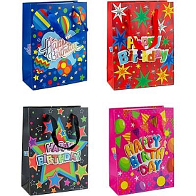 Пакет подарунковий 00132 S 18*24*8,5см, мікс (720) - 1 - smarttoys.com.ua