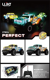 Джип UJ99-Y241 радіокер. 27MHz, небит.корпус, гум.колеса, 2 кольори,світло,бат.,кор.,23,5-12,5-13см. - 1 - smarttoys.com.ua