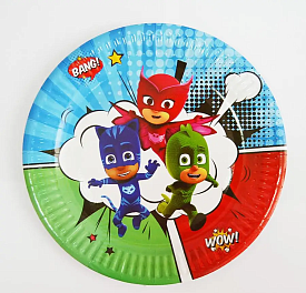 Набір тарілок 10 штук "Герої в масках" розмір 180 мм - 1 - smarttoys.com.ua