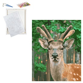 Набір для розпису по номерах Чарвний олень Strateg розміром 40х50 см (GS169) - 1 - smarttoys.com.ua
