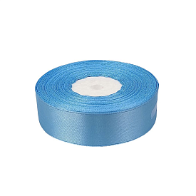 Атласна стрічка  блакитна LA2533-62, 2,5x33m - 1 - smarttoys.com.ua