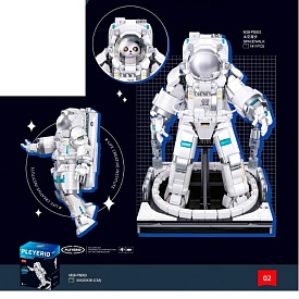 Конструктор SLUBAN M38-P8003 "Pleyerid": Космонавт, 1411 дет.  - 1 - smarttoys.com.ua