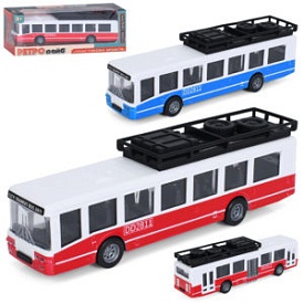 Автобус 6335  інерція, гумові колеса, 2 кольори, кор., 18-7-4,5 см. - 1 - smarttoys.com.ua