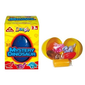 Тісто для ліплення 8901 3кольори(стіки), 2формочки 3D-динозаври, яйце,мікс кольорів,кор.,8-11-7,5см. - 1 - smarttoys.com.ua