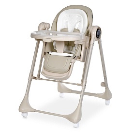 Стільчик-гойдалка M 6318 DORMI Beige 2в1, радіокер,ел.прив.,APP, для годув,матрацик,5-точ.ремені,беж - 1 - smarttoys.com.ua