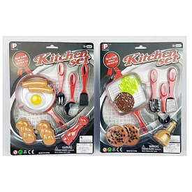 Посуд P3014 сковорідка, кухонний набір, продукти, 2 види, лист, 25-34-3 см. - 1 - smarttoys.com.ua