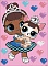 Вибіркова алмазна мозаїка для дітей "LOL Surprise! Miss Baby With Miss Puppy" 15x20см - 1 - smarttoys.com.ua