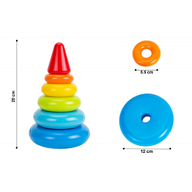 Іграшка "Пірамідка ТехноК", арт. 6863 - 1 - smarttoys.com.ua