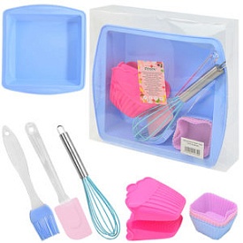 Набір для випічки силікон "Square" 11пр/наб 24*24*3.5см MH-3918 (24наб) - 1 - smarttoys.com.ua