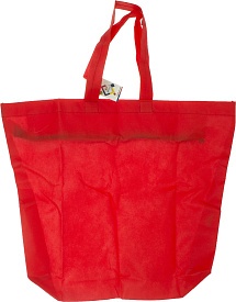 Сумка на блискавці червоний (спанбонд) 38х53 см - 1 - smarttoys.com.ua