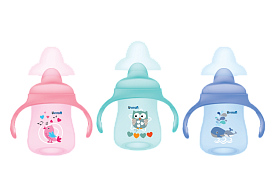 Поїлка-непроливайка з м'яким силіконовим носиком 250 мл - 1 - smarttoys.com.ua