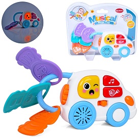 Брязкальце 6613 брелок, машинка+ключі, муз., світло, бат., бліст., 23-18-5 см. - 1 - smarttoys.com.ua