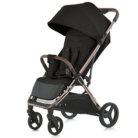 Візок дитячий ME 1192 AXIS Black прогулянковий, до 22 кг., PU колеса, регул. ручка,чохол, чорний - 1 - smarttoys.com.ua