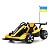 Електрокарт M 6311EBLR-6(24V)радіокер.2,4G,2мотори150W,2акум12V12AH,EVA,MP3,TF,BLUETOOTH,муз.,жовтий - 1 - smarttoys.com.ua