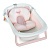 Ванночка ME 1151 PLUS Peony Pink дитяча з термометром,вкладиш,силікон,складана 78,3*49,3*20,5,рожев. - 1 - smarttoys.com.ua