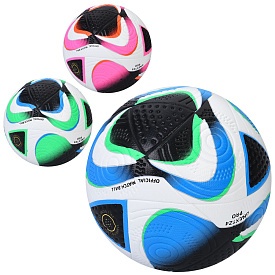 М'яч футбольний MS 4868 розмір 5, ПУ, 400-420г, ламінований, 3 кольори, у пакеті - 1 - smarttoys.com.ua