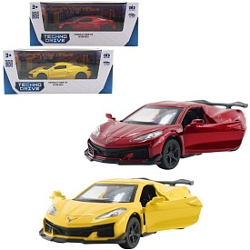 Автомодель – CHEVROLET CORVETTE C8 Z06 2024 (жовтий, червоний) - 1 - smarttoys.com.ua
