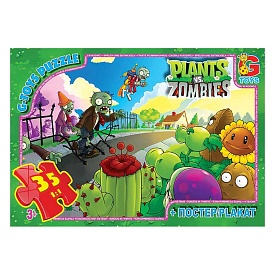 Пазл із серії "Рослини проти Зомбі". PVZ01 - 1 - smarttoys.com.ua