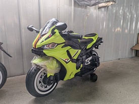 Мотоцикл M 5823ELS-5 1*12V5AH, 2*35W, MP3, TF, USB, BT, EVA, шкіра, музика, світло, фарб.зелений - 1 - smarttoys.com.ua