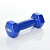 Гантель M 0289-BL з вініловым покриттям, 1кг, синій, кул., 14-6 см. - 1 - smarttoys.com.ua