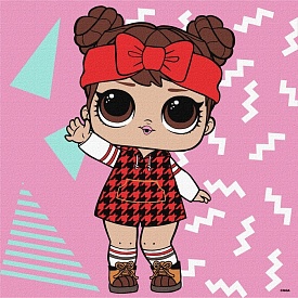 Набір для розпису по номерах для дітей "L.O.L. Surprise! Winter chill. 12" 25х25см - 1 - smarttoys.com.ua