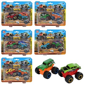 Набір машинок SQ80788-1 2 шт., 6 видів, лист, 20-16-7 см. - 1 - smarttoys.com.ua