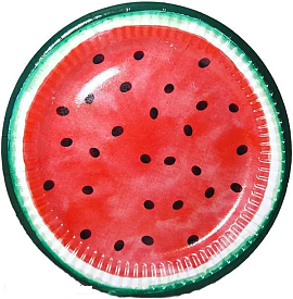 Тарілки "Кавун (18,0 см)(10шт-уп) - 1 - smarttoys.com.ua