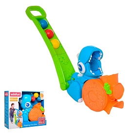 Каталка 0673-NL WinFun на палиці, динозавр, кульки, світло, муз., бат., кор. - 1 - smarttoys.com.ua