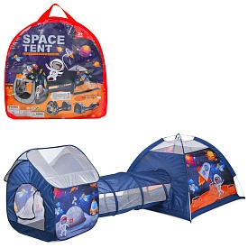 Намет MR 1480 будинок+тунель+піраміда, космос, сумка, 49-49-5 см. - 1 - smarttoys.com.ua