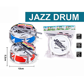 Барабан 2611 (336/2) 2 види, барабанні палички, стрічка, в пакеті, ВИДАЄТЬСЯ МІКС ВИДІВ - 1 - smarttoys.com.ua