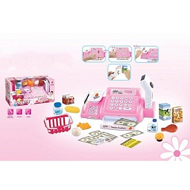 Касовий апарат 888 сканер, гроші, продукти, кошик, муз., світло, бат., кор., 36-18,5-17,5 см. - 1 - smarttoys.com.ua