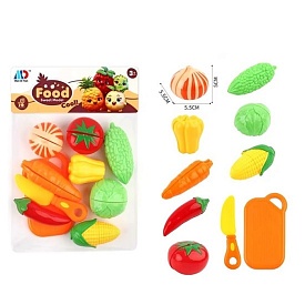 Продукти MD8156 на липучці, овочі, ніж, дошка, кул., 22-24-5см - 1 - smarttoys.com.ua