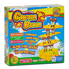 Настільна гра "Сирна вежа" 7265 (12) "4FUN Game Club", у коробці - 1 - smarttoys.com.ua