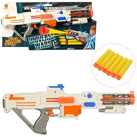 Автомат 565 м'які кулі-присоки 6 шт., кор., 44-22-6 см. - 1 - smarttoys.com.ua