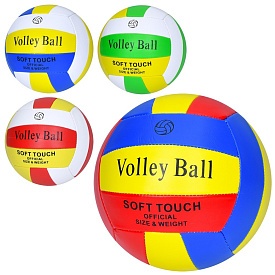 М'яч волейбольний MS 4349 офіційний розмір, ПВХ, 260-270г, 4 кольори, кул. - 1 - smarttoys.com.ua