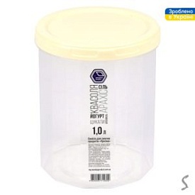 Контейнер харчовий з різьбленням 1.0л d11*13.5см NP-83к - 1 - smarttoys.com.ua
