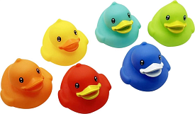 Набір для купання Кольорові каченята 6шт - 1 - smarttoys.com.ua