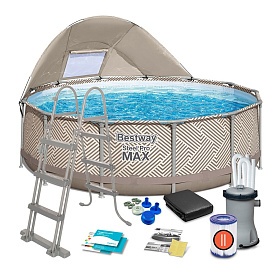 Басейн каркасний BW 561FY 396-107см,фільтруючий насос, сходи, покриття басейну, тент басейну,  - 1 - smarttoys.com.ua